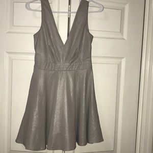 Mini Silver Cocktail Dress